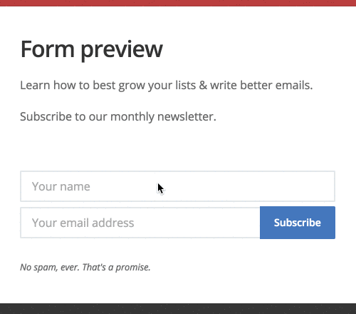 AJAX powered form which submits without reloading the page