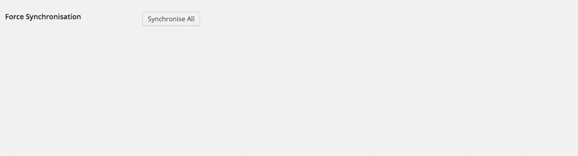 Mailchimp User Sync settings for syncing WordPress users with Mailchimp